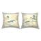 Stupell Industries Neutral Beige Sandpipers Sandy Shoreline Beach 2 Pillow Set, 18" x 18"